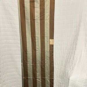 Beacon Hill Tan and White Fabric curtain